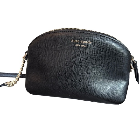 kate spade Handbags - Kate Spade Black Crossbody Bag with Gold Chain